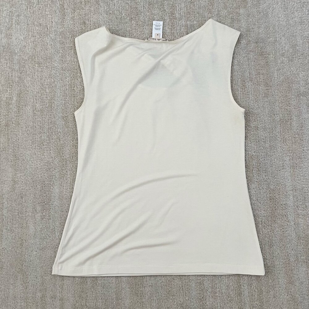 Nanette Lepore Sleeveless Knit Twist Blouse Top M - Picture 4 of 9
